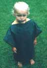 Jeroen aged 2 (2002) in his 'Roman' tunica.