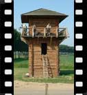 The camera crew on the tower.