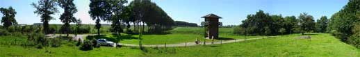 The wet summer has made the grass very green, but there are also bright and sunny days.