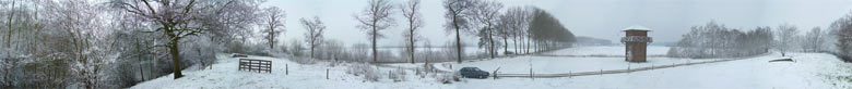 Winter again reaches the Limes, creating a white world just for one day... (full 360-degree).