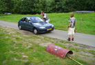 .. who take turns in demanding passwords and bribes from passing locals.