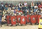 .. Legio II Augusta marches past the expectant crowds..
