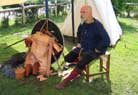 The Teuxandrii have already set up camp yesterday, and are displaying their armour.