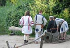 Ah, there they are, talking tactics at the lake-side (or are they just hanging out?).