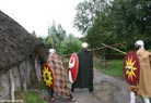 pillaging the local's huts