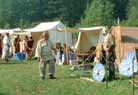 There was a nice row of Roman tents, taverns and displays, already set up the day before.