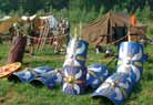 Proud display of the arms and armour of the Legio XIV.