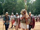 Marching around on a very hot field..