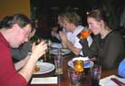 Jeroen Pelgrom, Jurjen Draaisma and Svenja (with beer).