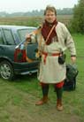 Andreas in his snug woolen outfit.