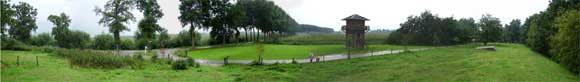 We returned to the tower in August - in the pooring rain!