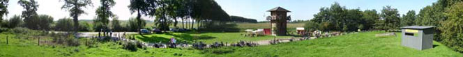 A large Roman camp has sprung up in the sunshine during the Open Monuments weekend.
