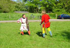 The men from the Minervii start a bit of fighting in the afternoon.