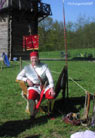 Back at the camp after a hot march.