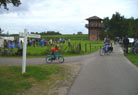 And there they come - a constant stream of bikes.