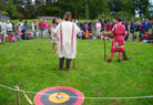 New at the tower: a gladiator fight. Of course the public turned up for this one!