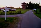 The first cars have arrived at the tower.