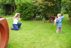 Yolanda shooting a picture of her work..