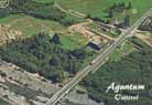 The excavated part of the town from the air (1983). 