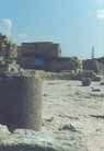 The remains of the Crusader town.