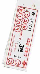 My bus ticket